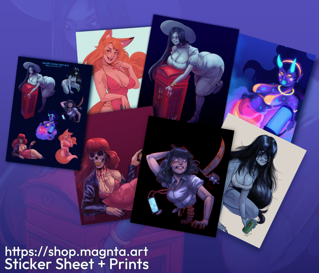 Yokai Girls :: Sticker Sheet #14 - Image 2