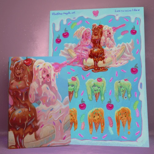 Pocket Notebook Sticker Set :: Lick Before I Die