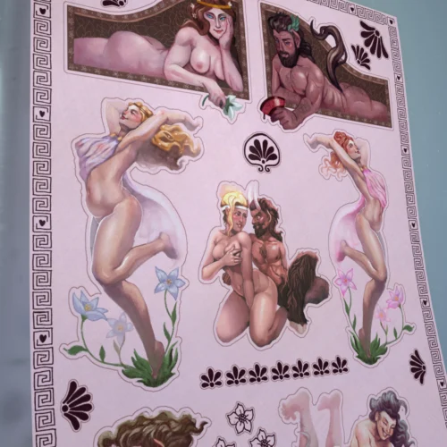 Sticker Sheet :: Nymphs and Satyrs