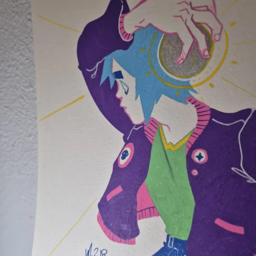 Traditional Art :: 2D holding a ball