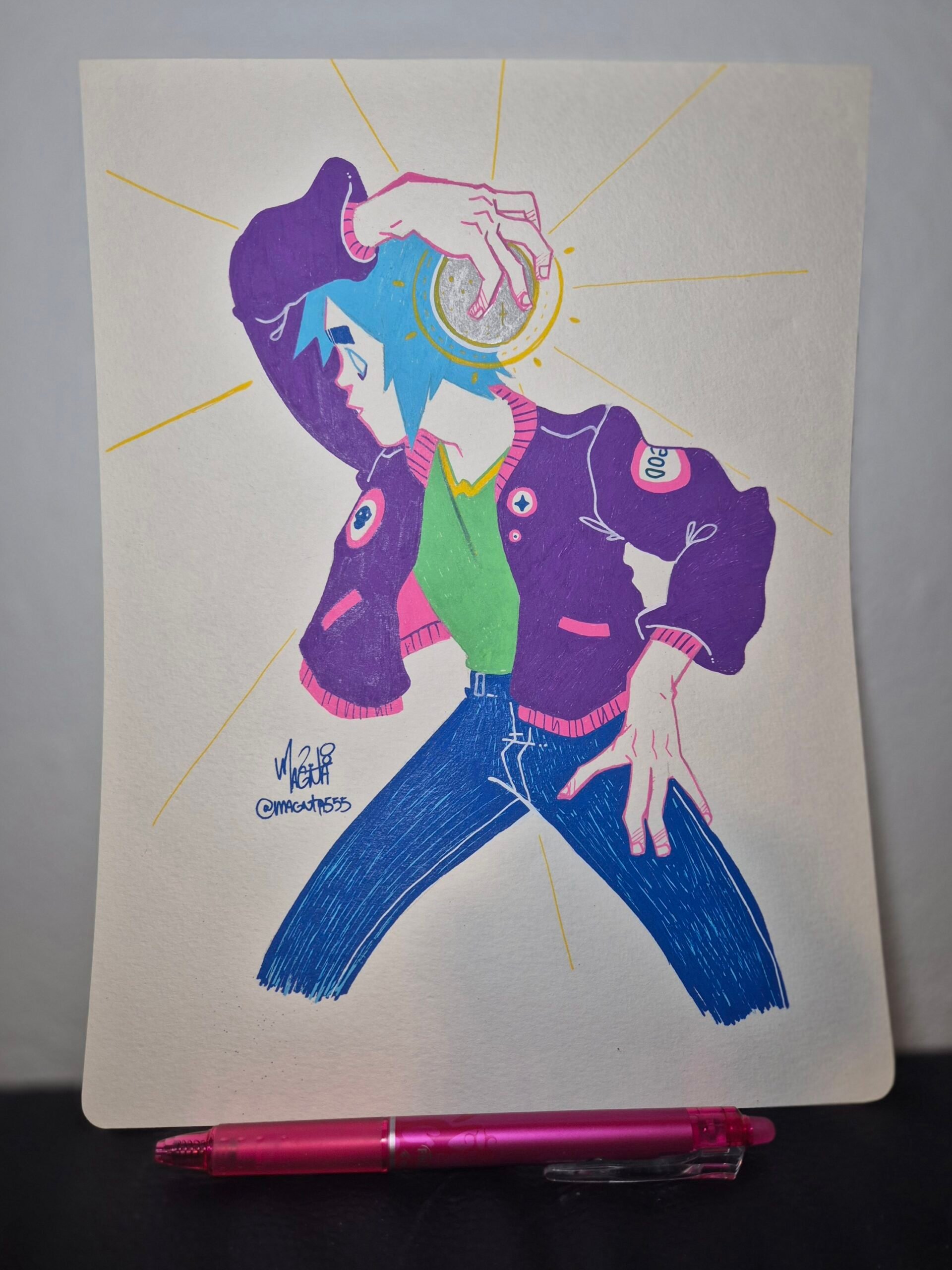 Traditional Art :: 2D holding a ball - Image 3