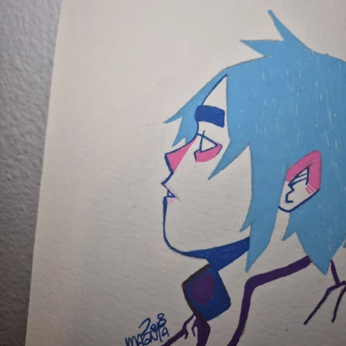 Acrylic pen Sketch :: I AM