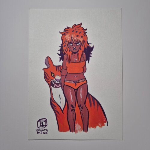 Gouache Painting :: Wild one