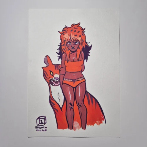 Gouache Painting :: Wild one