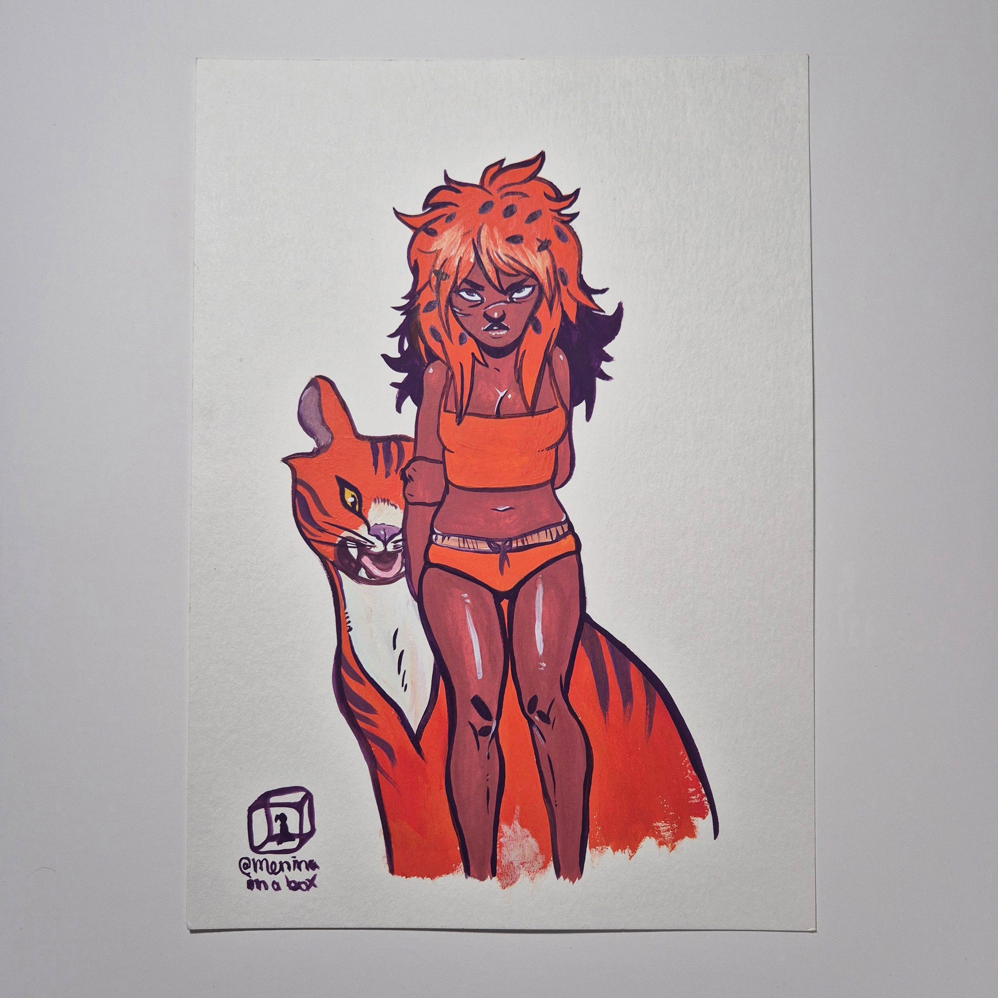 Gouache Painting :: Wild one