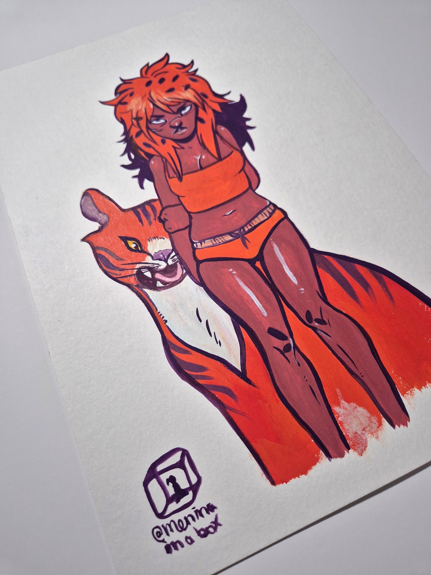 Gouache Painting :: Wild one - Image 4