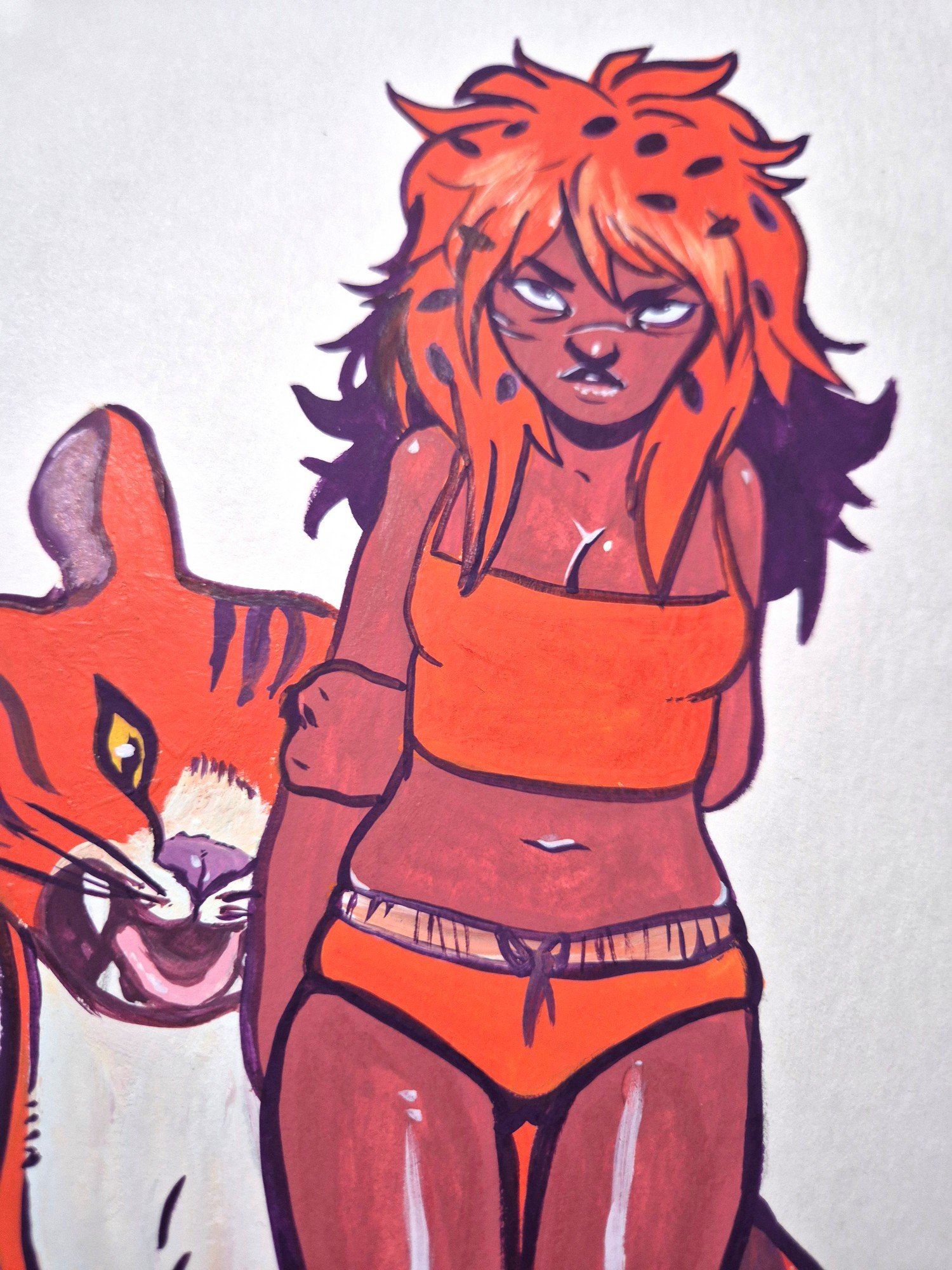 Gouache Painting :: Wild one - Image 3