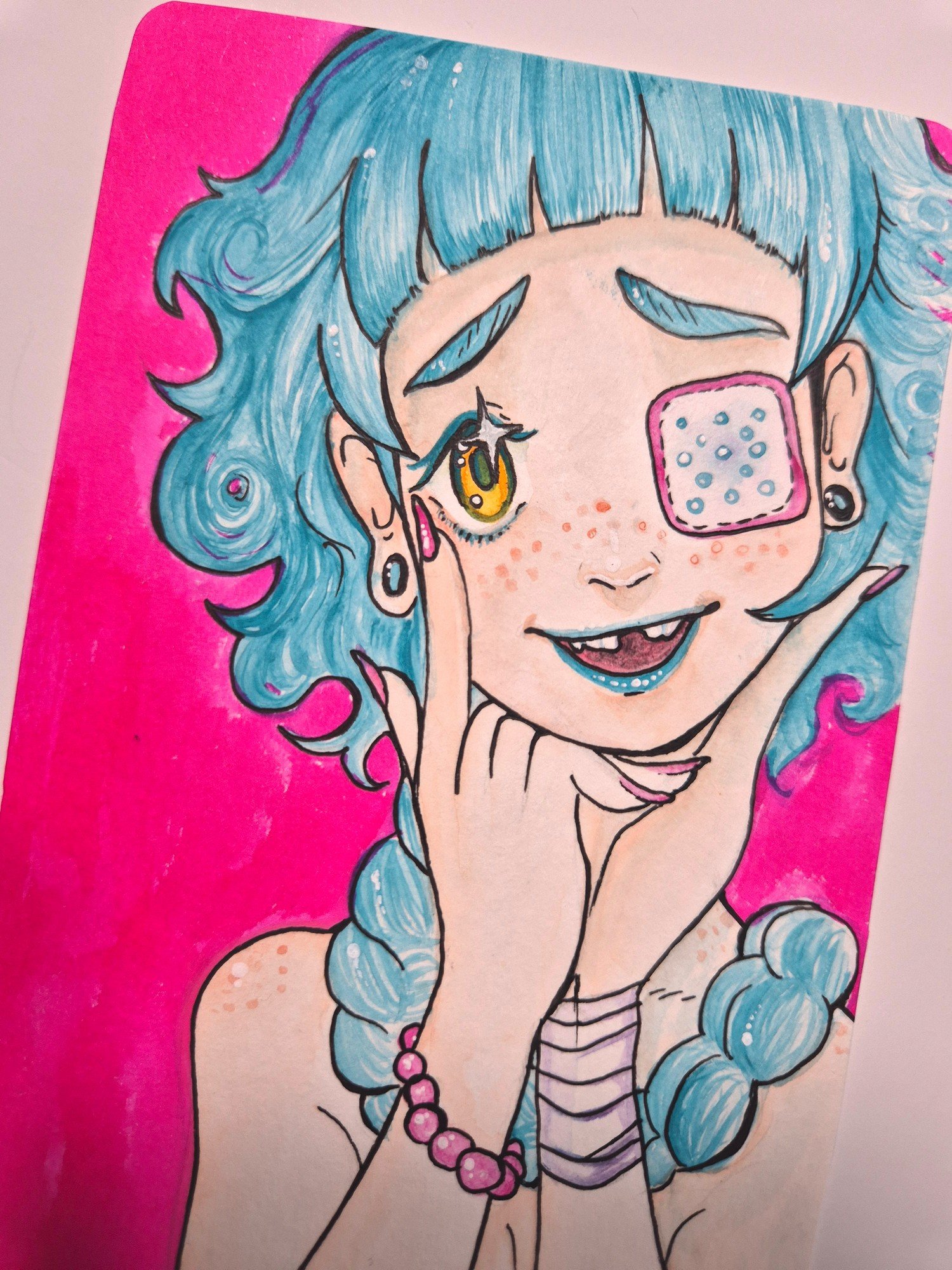 Mini watercolor painting :: Patch - Image 2