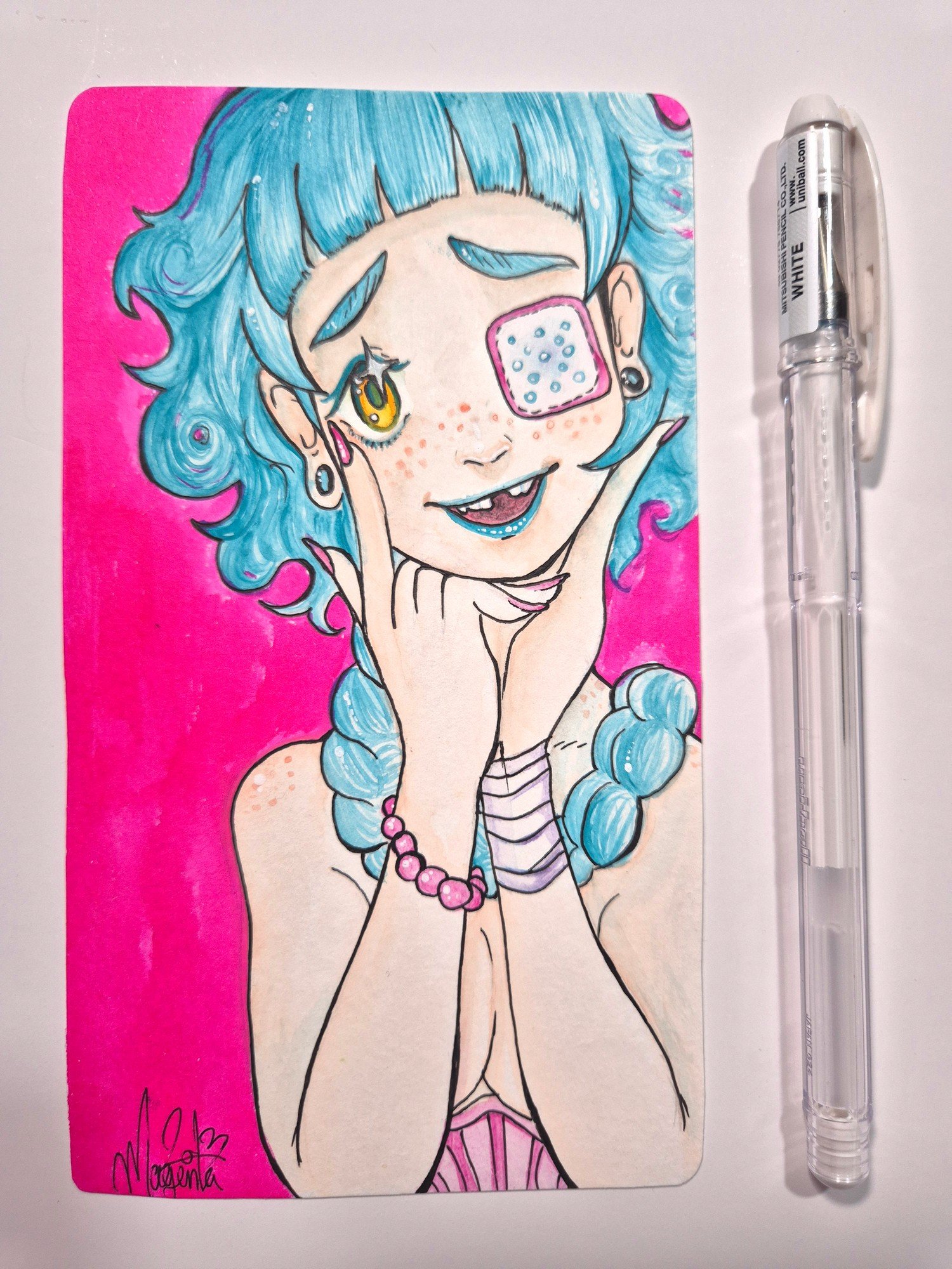 Mini watercolor painting :: Patch - Image 3