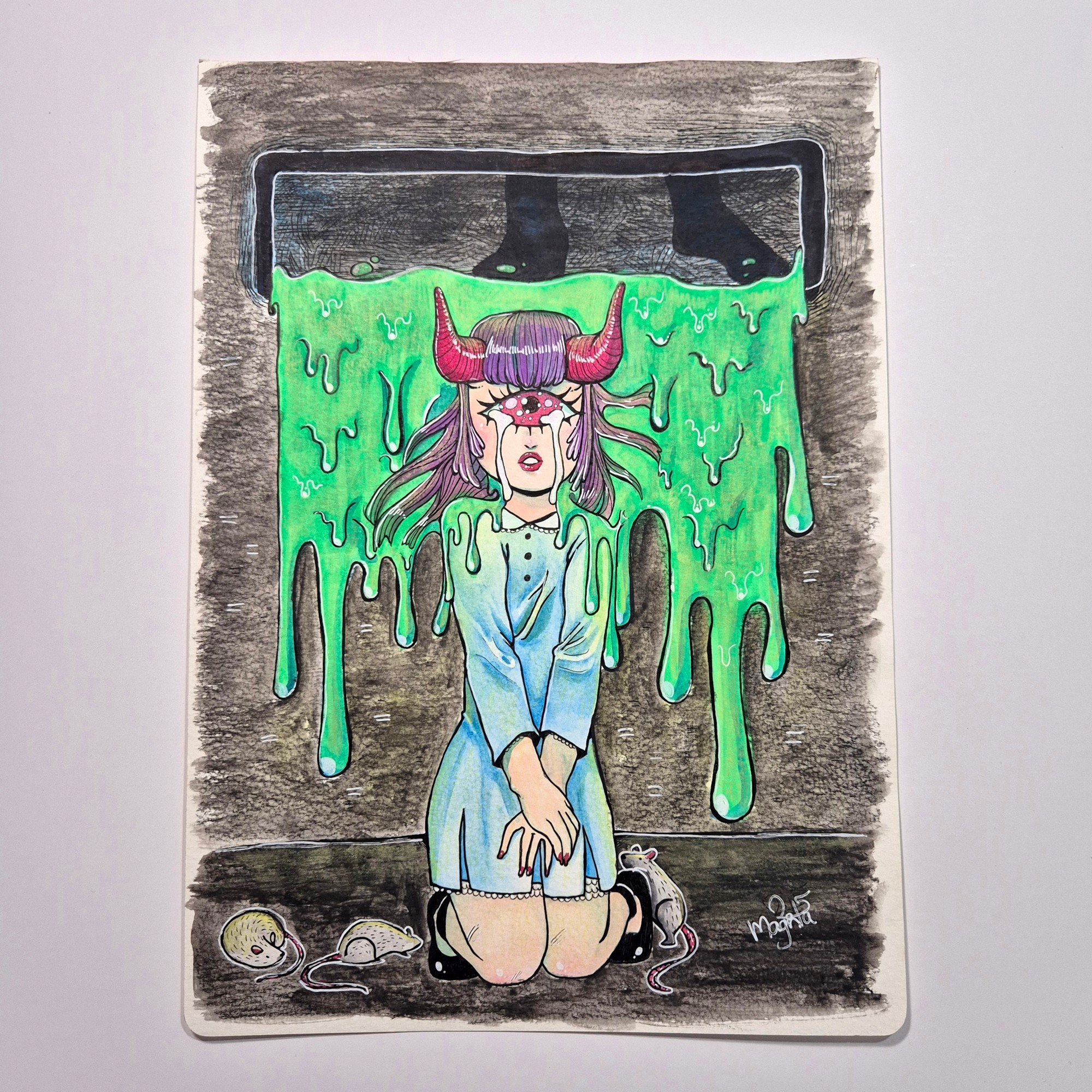 Watercolor Painting :: Gutter