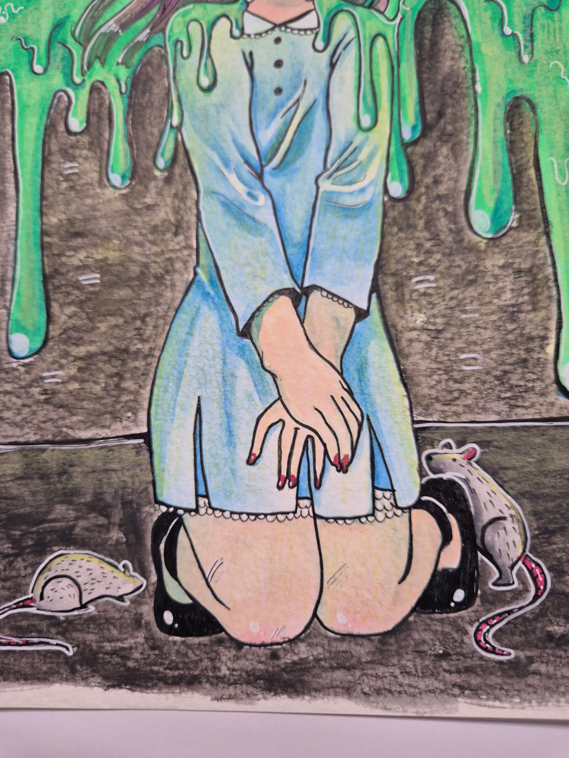 Watercolor Painting :: Gutter - Image 5