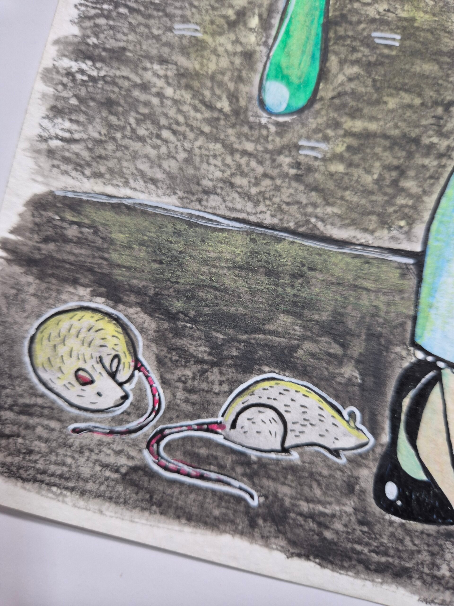 Watercolor Painting :: Gutter - Image 6