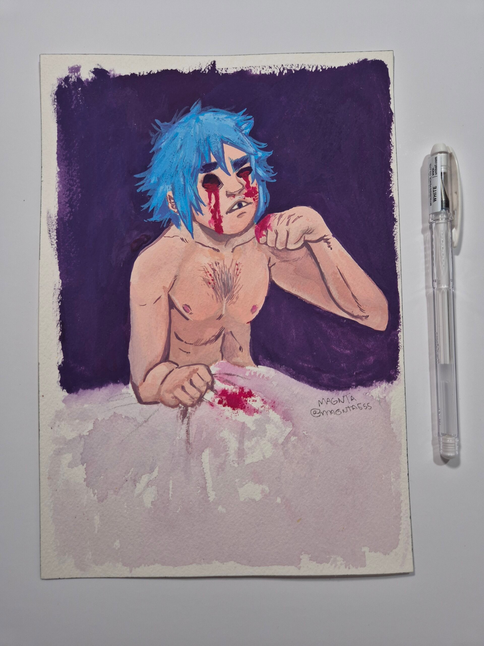 Gouche Sketch :: Bloody sleep - Image 2