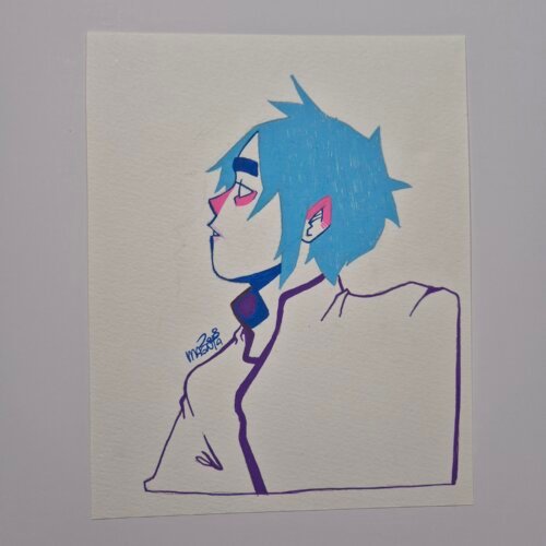 Acrylic pen Sketch :: I AM