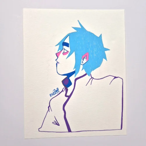 Acrylic pen Sketch :: I AM