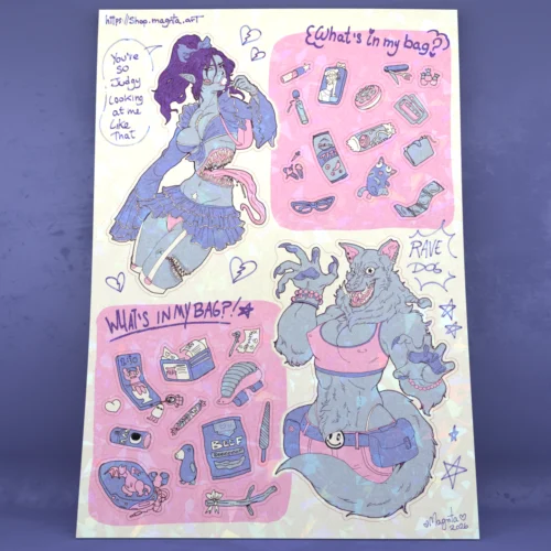 Sticker Sheet :: What's in my bag?